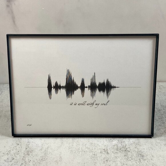 It Is Well With My Soul Soundwave Wall Art - Premade - Picture 1 of 4